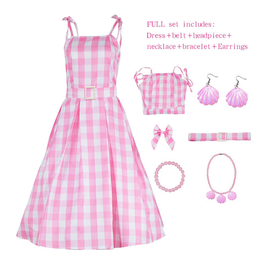 Barbie Costume - Pink Dress - Full Set